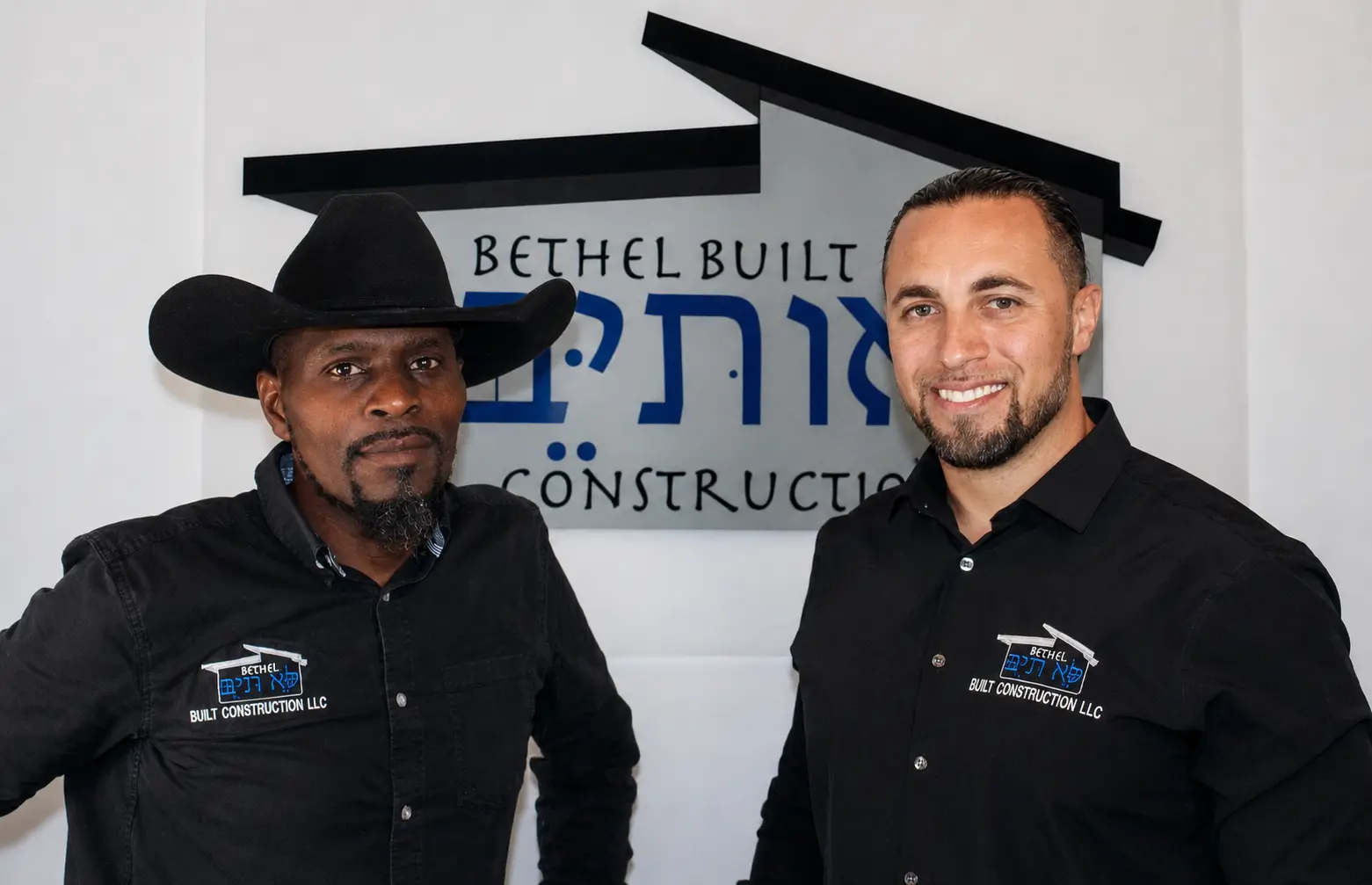 Mike on the left and Josh on the right at Bethel Built Construction